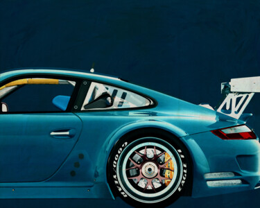 Digitale Kunst getiteld "Porsche GT3 RS Cup…" door Jan Keteleer, Origineel Kunstwerk, Digitaal Schilderwerk