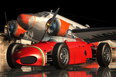 "Ferrari 156 Shark N…" başlıklı Dijital Sanat Jan Keteleer tarafından, Orijinal sanat, 3D modelleme