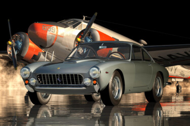 数字艺术 标题为“The Ferrari 250 GT…” 由Jan Keteleer, 原创艺术品, 三维建模