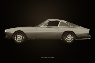 Цифровое искусство под названием "Ferrari 250GT Lusso…" - Jan Keteleer, Подлинное произведение искусства, 3D моделирование
