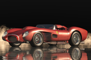 Arte digitale intitolato "Ferrari F 250 Testa…" da Jan Keteleer, Opera d'arte originale, Modellazione 3D