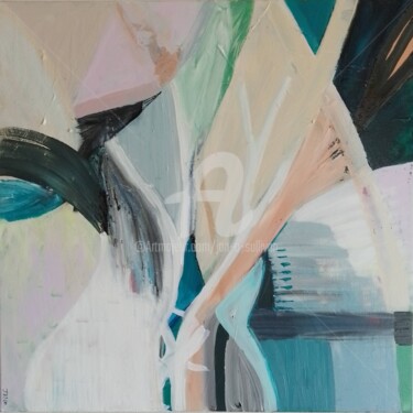Картина под названием "La Cote D'Azure" - Jan O'Sullivan, Подлинное произведение искусства, Акрил Установлен на Деревянная р…