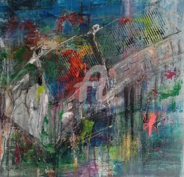 Картина под названием "Homestead" - Jan O'Sullivan, Подлинное произведение искусства, Акрил Установлен на Деревянная рама дл…