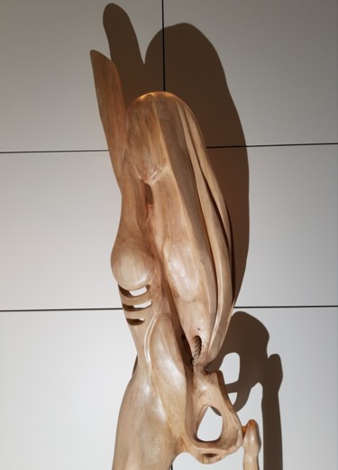Rzeźba zatytułowany „INNER BEAUTY” autorstwa Jan Van Braekel, Oryginalna praca, Drewno