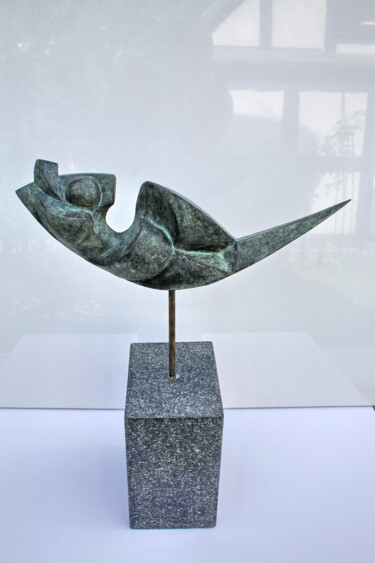Rzeźba zatytułowany „Windsbraut” autorstwa Jan Witte-Kropius, Oryginalna praca, Brąz