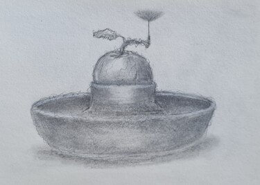 Dessin intitulée "Still life with Dan…" par Jan Schrijver, Œuvre d'art originale, Crayon