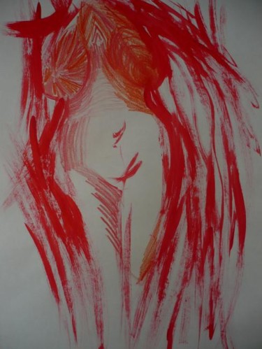 Painting titled "Torso" by Jana Šmakalová, Original Artwork, Acrylic