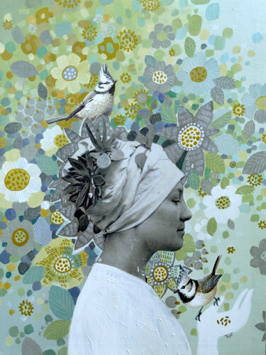 Malarstwo zatytułowany „I'm like a tree” autorstwa Margot Raven, Oryginalna praca, Akryl