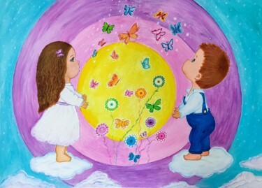 Painting titled "Dream 2" by Kristina Janekova, Original Artwork, Acrylic