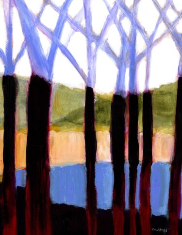 Картина под названием "Holiday Hideaway in…" - Janel Bragg, Подлинное произведение искусства, Чернила
