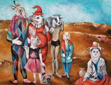 Картина под названием "A Kermis for the Wi…" - Janice Serilla, Подлинное произведение искусства, Акрил Установлен на Другая…