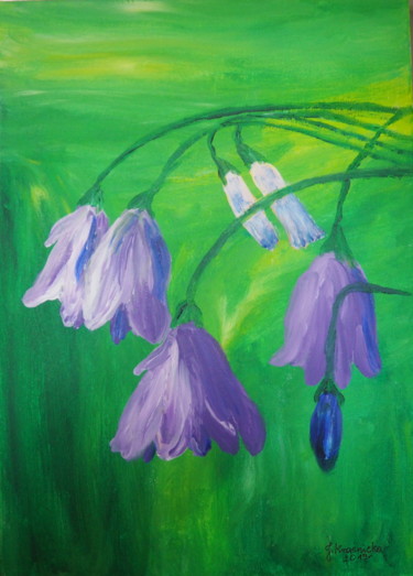 Malarstwo zatytułowany „The power of purple…” autorstwa Janina Krasnicka, Oryginalna praca, Akryl