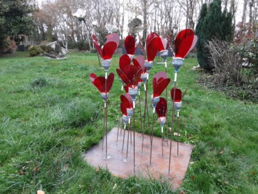 雕塑 标题为“Fleurs de vie” 由Janine Le Cann, 原创艺术品, 塑料