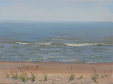 Painting titled "Baltic Sea on a Sli…" by Janis Zingitis, Original Artwork