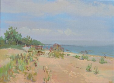 Painting titled "Beach" by Janis Zingitis, Original Artwork