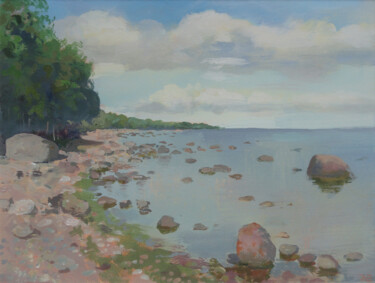 Painting titled "Baltic Coast at Kal…" by Janis Zingitis, Original Artwork, Acrylic