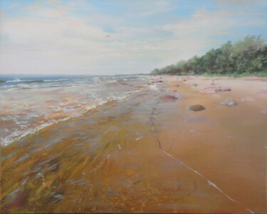 Painting titled "Summer on the Baltic" by Janis Zingitis, Original Artwork, Acrylic