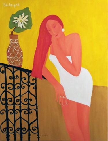 Painting titled "Shulamite" by Janna Shulrufer, Original Artwork, Oil