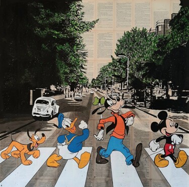 Pintura intitulada "abbey road" por Jan Noah, Obras de arte originais, Acrílico