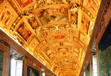 Photography titled "the golden ceiling…" by Janos Gardonyi, Original Artwork