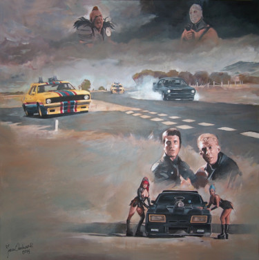 Painting titled "Mad Max" by Janusz Orzechowski, Original Artwork, Acrylic