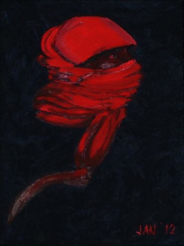 Malerei mit dem Titel "2012: Arab Spring" von Jan Wall, Original-Kunstwerk, Öl