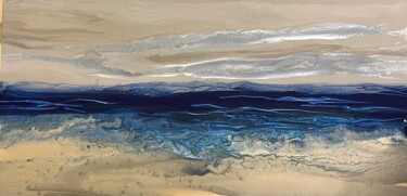 Pittura intitolato "Seascape" da Jasmin Anderleit, Opera d'arte originale, Acrilico Montato su Telaio per barella in legno