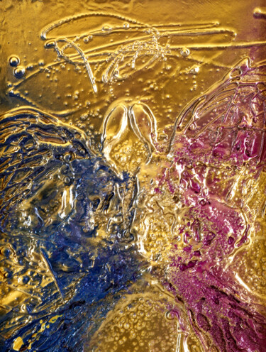 Картина под названием "TWO ANGELS" - Jasnica Klara Matić, Подлинное произведение искусства, Воск