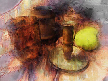 "Bodegón con manzana…" başlıklı Dijital Sanat Javier Diaz tarafından, Orijinal sanat, Fotoşoplu fotoğrafçılık