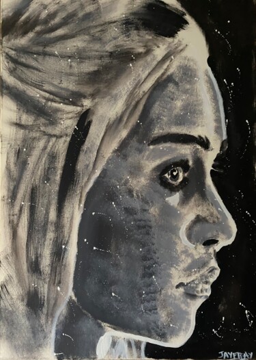 Peinture intitulée "Daenerys Targaryen" par Jayfray, Œuvre d'art originale, Acrylique Monté sur Châssis en bois