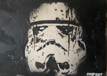 Pintura titulada "Stormtrooper" por Jayfray, Obra de arte original, Acrílico Montado en Bastidor de camilla de madera