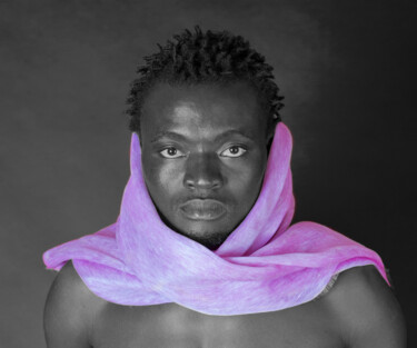 Fotografie getiteld "Retrato de africano" door Jayro Montesinos, Origineel Kunstwerk, Digitale fotografie