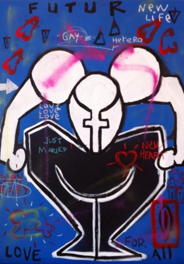Peinture intitulée "Mickey pour tous" par Jazzu, Œuvre d'art originale