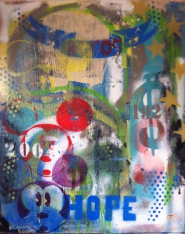 Peinture intitulée "Hop Hop Hope" par Jazzu, Œuvre d'art originale
