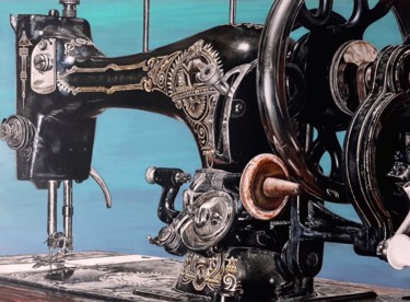 Painting titled "The Machine VII" by João Bello (JBello Studio), Original Artwork, Acrylic