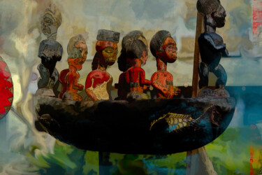 Photography titled "Sculture africaine…" by Jean-Christophe Mandelli, Original Artwork, Non Manipulated Photography
