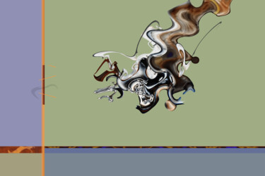 Digitale Kunst mit dem Titel "biomorph series 006" von John Chan, Original-Kunstwerk, 2D digitale Arbeit