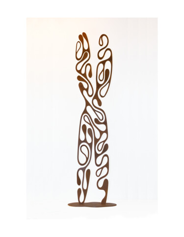 Skulptur mit dem Titel "ChromosomeX" von Jean-Bernard Legendre, Original-Kunstwerk, Metalle
