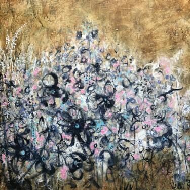 Pintura titulada "Petites fleurs des…" por Jean Brisé, Obra de arte original, Acrílico Montado en Bastidor de camilla de mad…