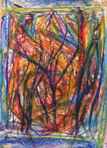 Painting titled "Retour De Désirs /…" by Jean-Christophe Hilaire, Original Artwork, Pastel