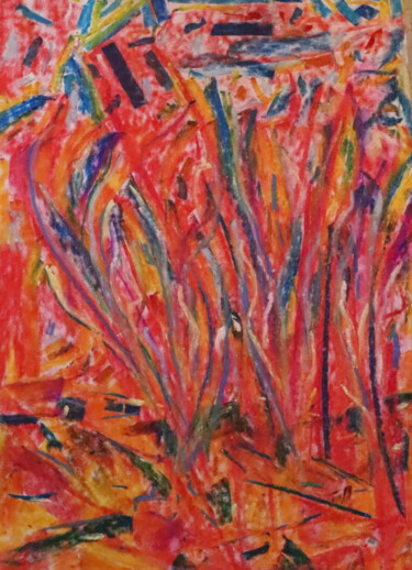 Peinture intitulée "Ce rêve où tout est…" par Jean-Christophe Hilaire, Œuvre d'art originale, Pastel