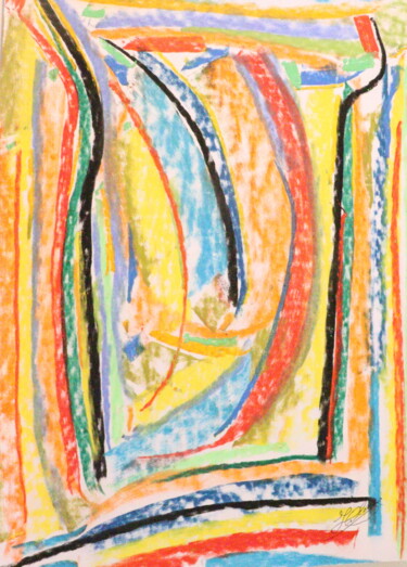 Malerei mit dem Titel "Lumineuses Escapade…" von Jean-Christophe Hilaire, Original-Kunstwerk, Pastell