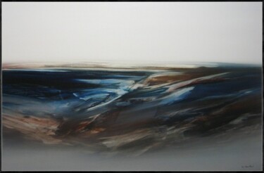 Painting titled "OUESSANT" by Jean Claude Barthel, Original Artwork, Oil Mounted on Wood Stretcher frame