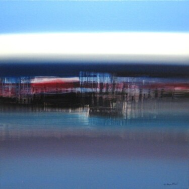 Painting titled "LATITUDE 41" by Jean Claude Barthel, Original Artwork, Oil Mounted on Wood Stretcher frame