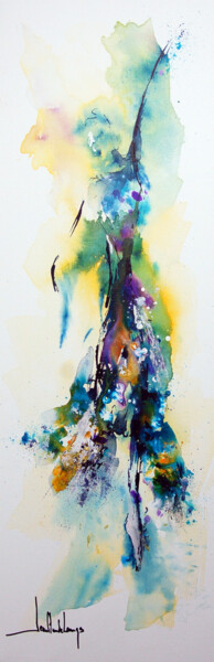 Картина под названием "GRACE" - Jean-Claude Lannes, Подлинное произведение искусства, Акрил Установлен на Деревянная рама дл…