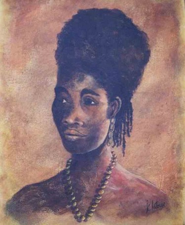 Картина под названием "Sénégal" - Jean-Claude Latour, Подлинное произведение искусства, Акрил