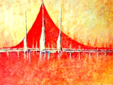Pintura titulada "Dubaï" por Lebreton-Hays, Obra de arte original, Oleo