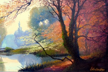 "paysage  d'automne" başlıklı Tablo Lebreton-Hays tarafından, Orijinal sanat, Petrol