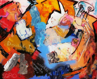 Peinture intitulée "Emotional colors" par Jean-Claude Sgro, Œuvre d'art originale, Acrylique