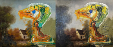 Se dice que Ibi-Pippi Orup Hedegaard, un artista danés, destrozó una pintura emblemática de Asger Jorn